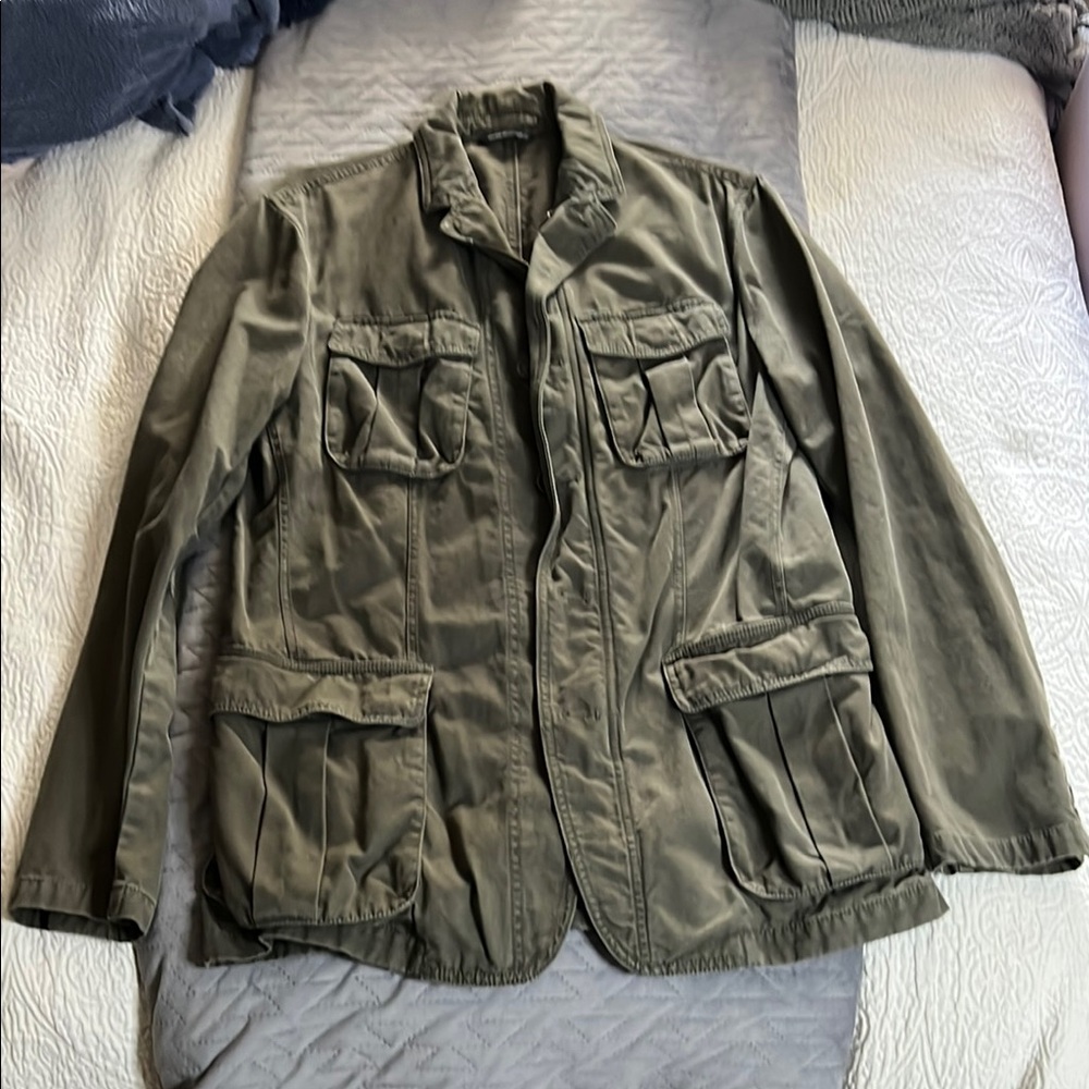 Banana Republic Green Military Utility Jacket